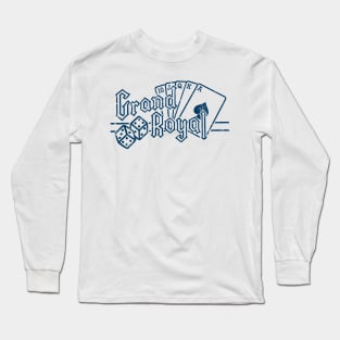 Grand Royal - Navy Distressed Long Sleeve T-Shirt